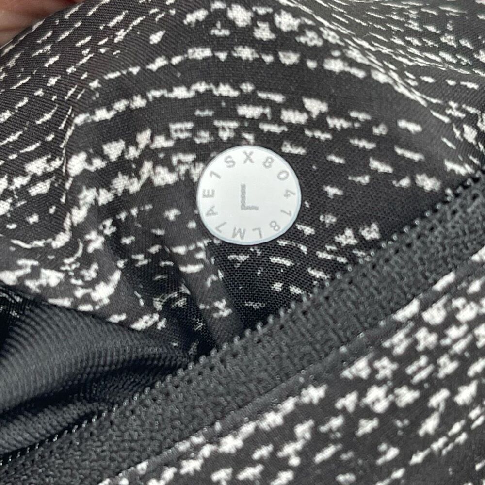Lululemon T.H.E. Short Nulux Liner 7" All Court Texture White‎ Black Men Large - Picture 7 of 12